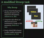 Stroop metric in modified task